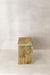 Vintage Rustic Square Elm Wood Stool - Small - No 9