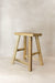 Vintage Rustic Elm Wood Stool - Medium - No 74