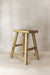 Vintage Rustic Elm Wood Stool - Medium - No 76