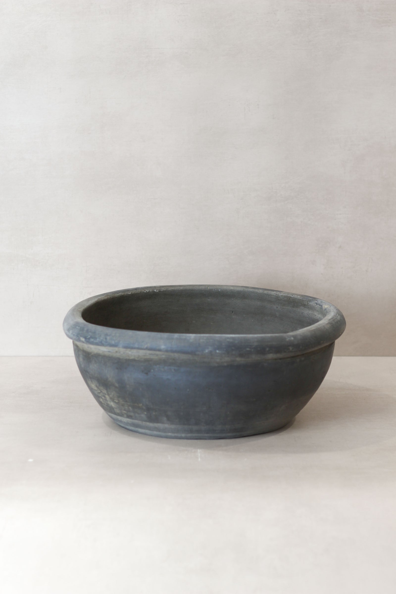 Wabi Sabi Antique Matt Grey Terracotta Bowl - OGB 03