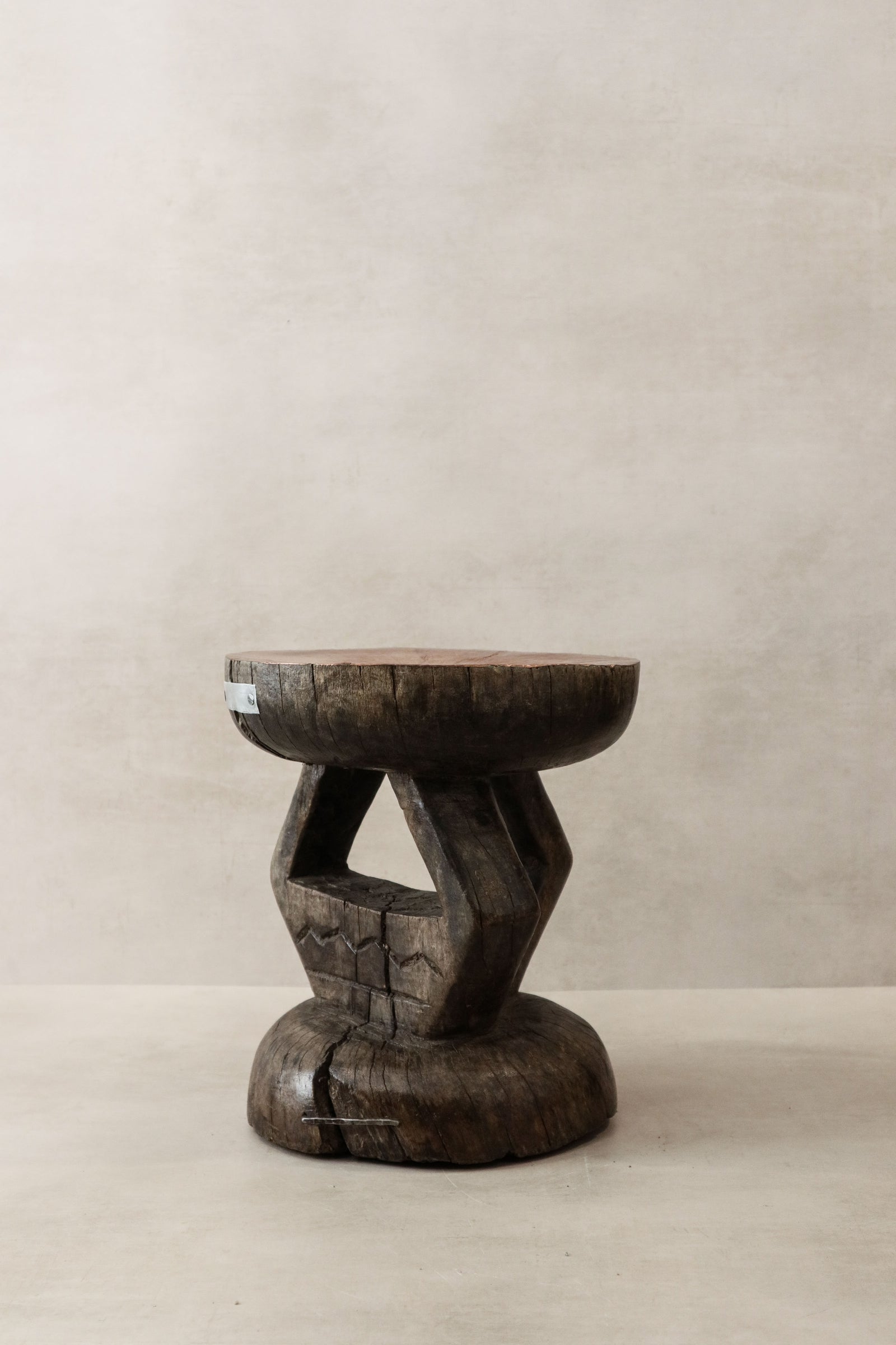 Vintage Tonga Stool - Copper Top - 27.1