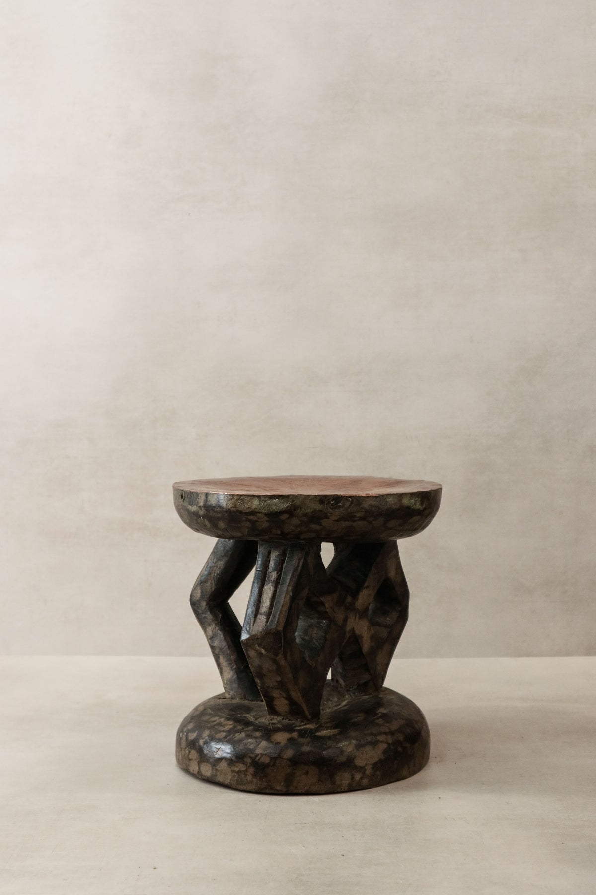 Vintage Tonga Stool - Copper Top - 25.2