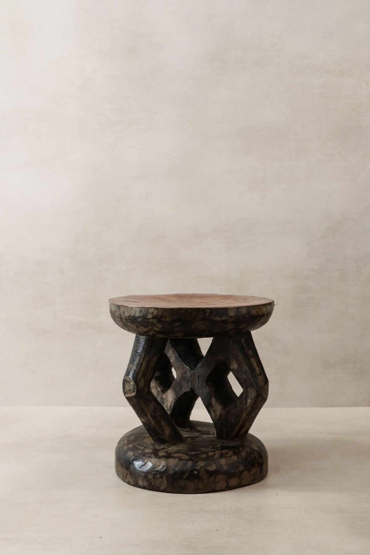 Vintage Tonga Stool - Copper Top - 25.2