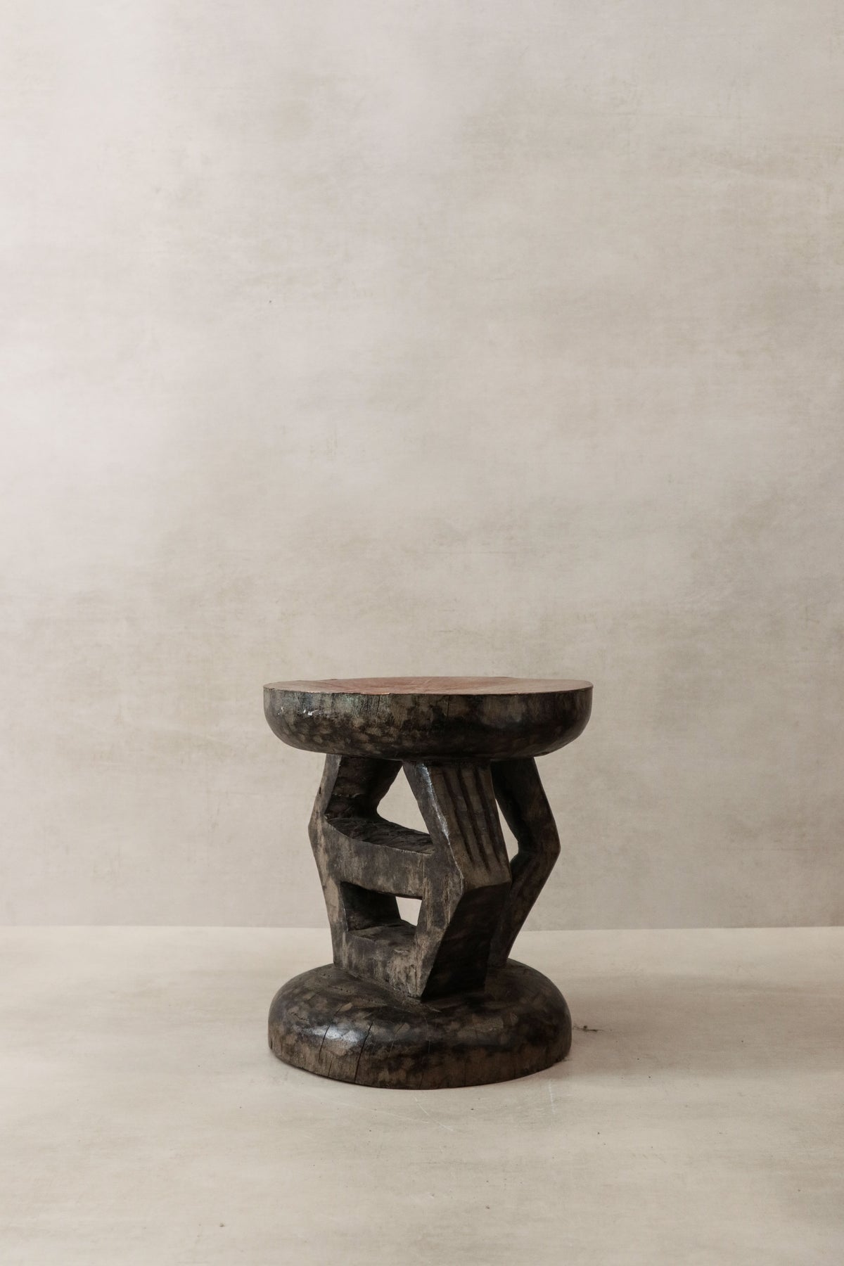 Vintage Tonga Stool - Copper Top - 25.1