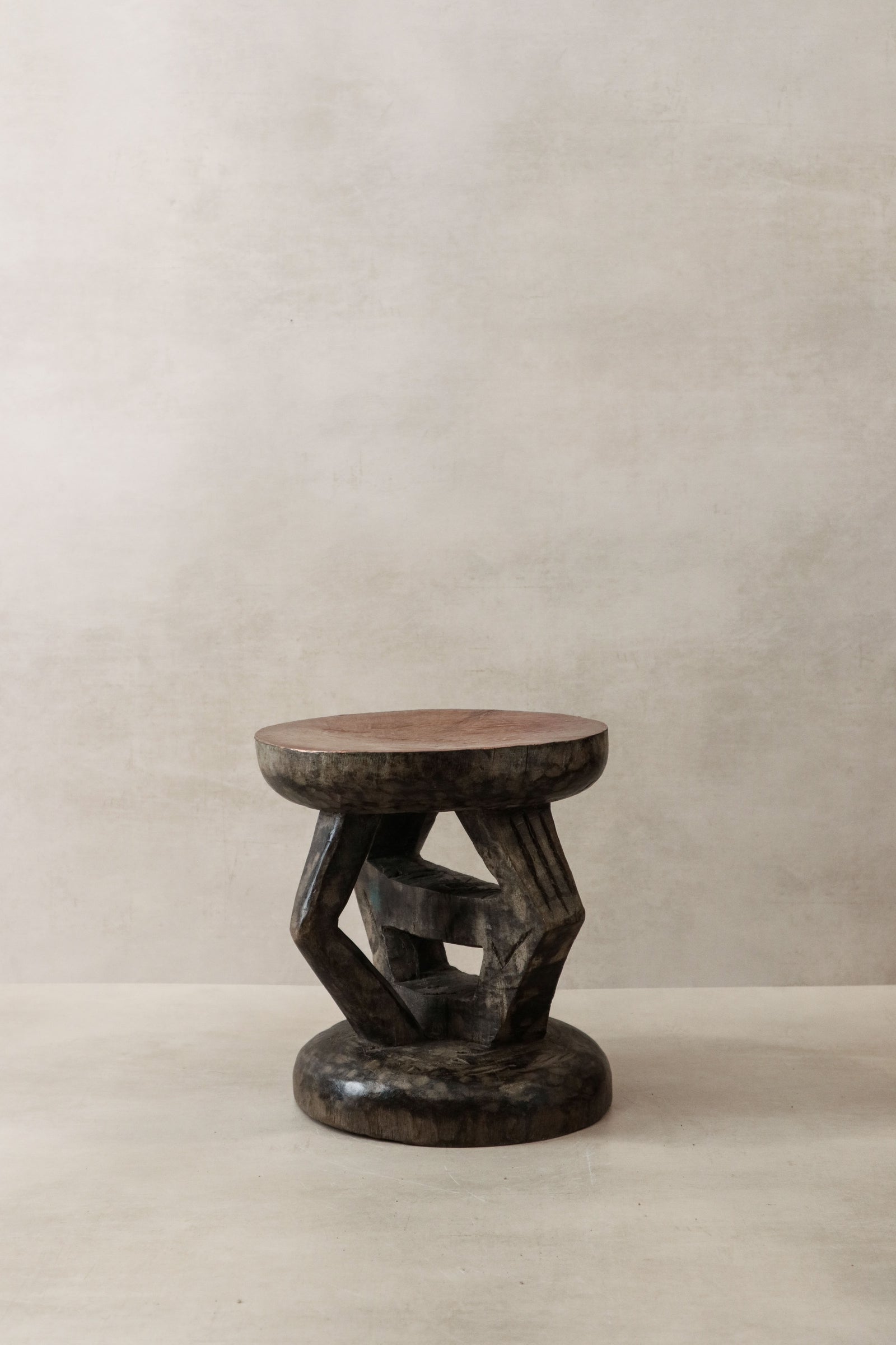 Vintage Tonga Stool - Copper Top - 25.1
