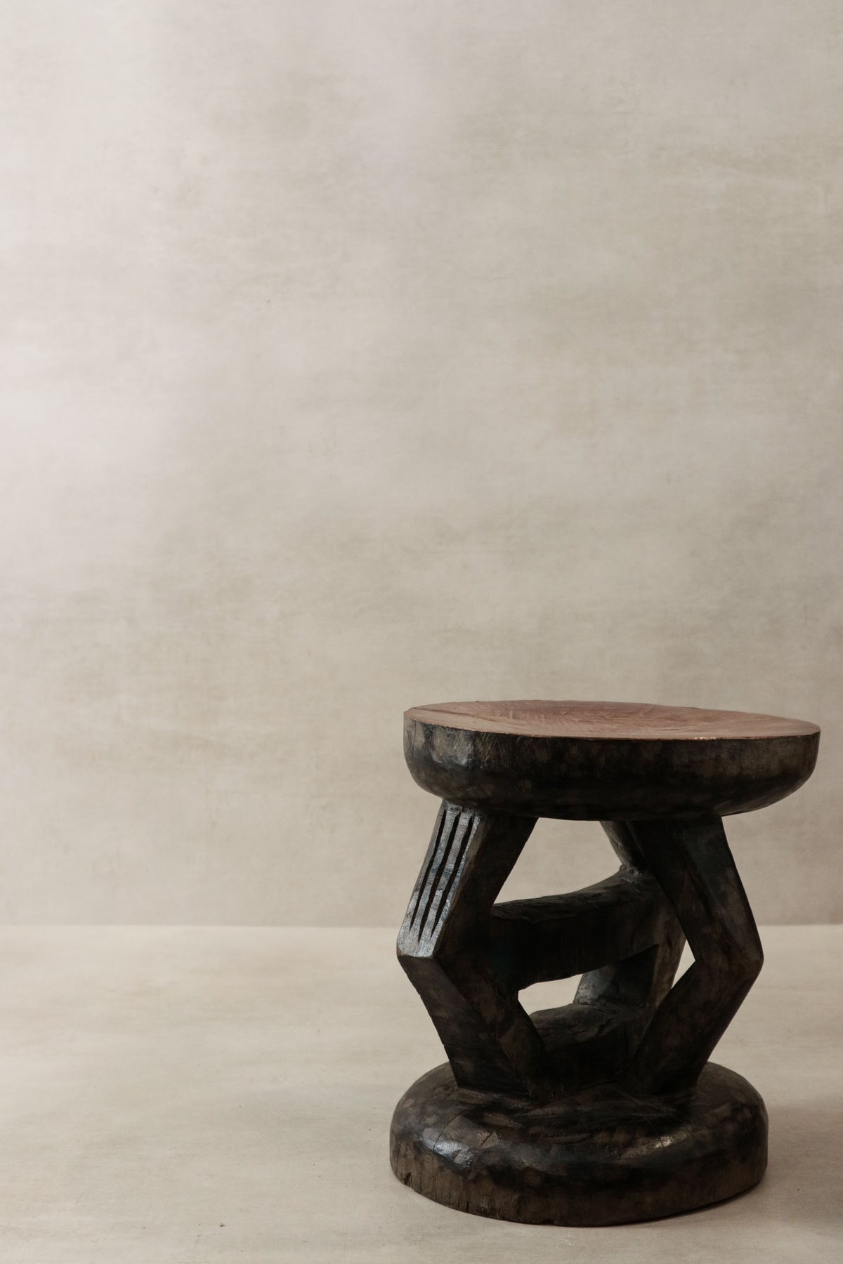 Vintage Tonga Stool - Copper Top - 25.1