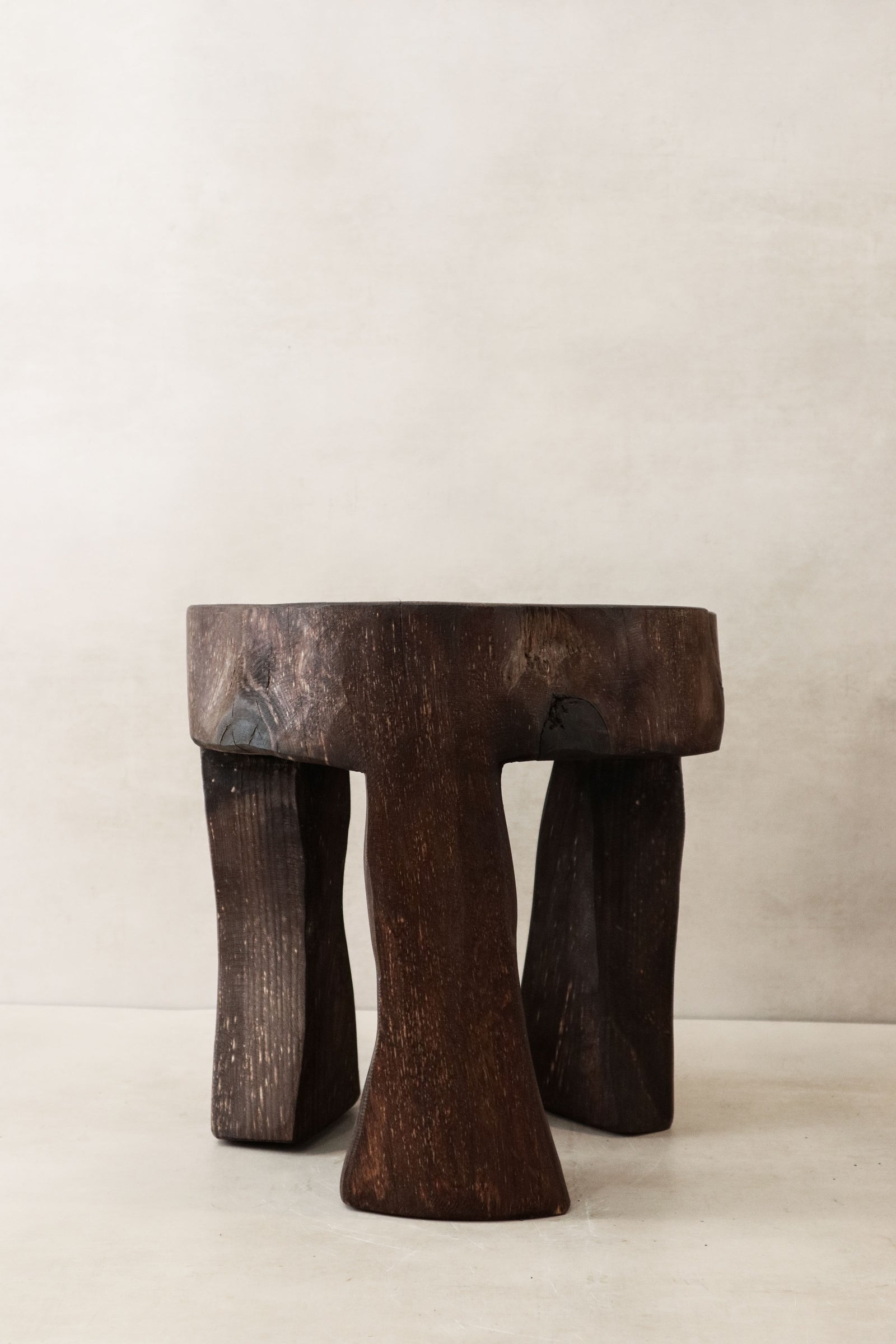 Hand Carved Wooden Stool\Side Table - 47.1