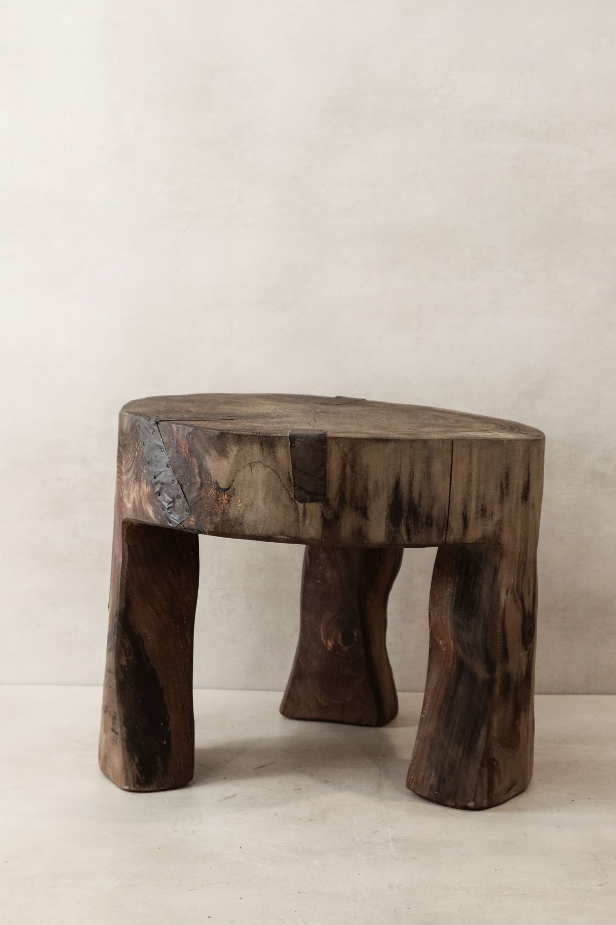 Hand Carved Wooden Stool\Side Table - 48.1