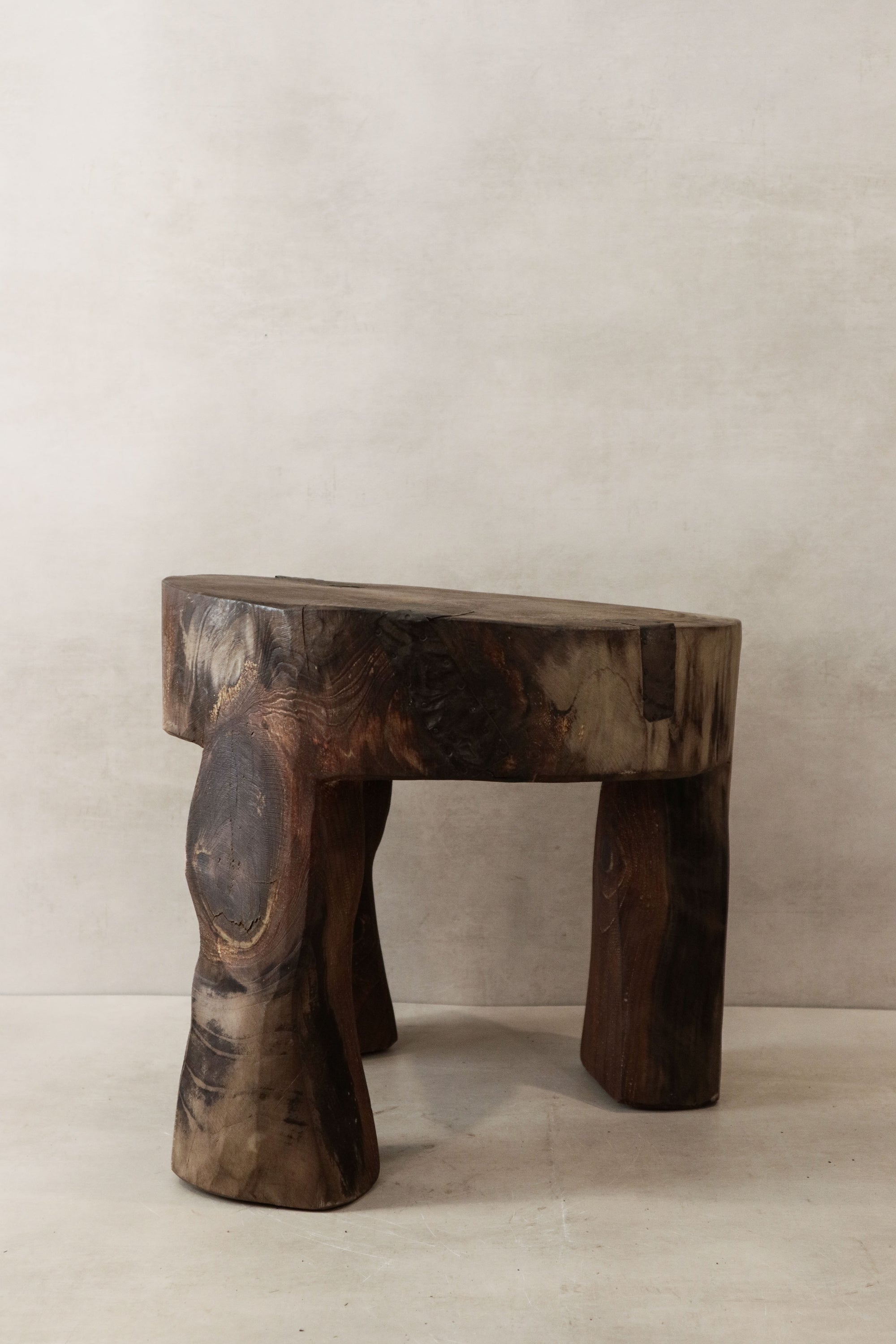 Hand Carved Wooden Stool\Side Table - 48.1