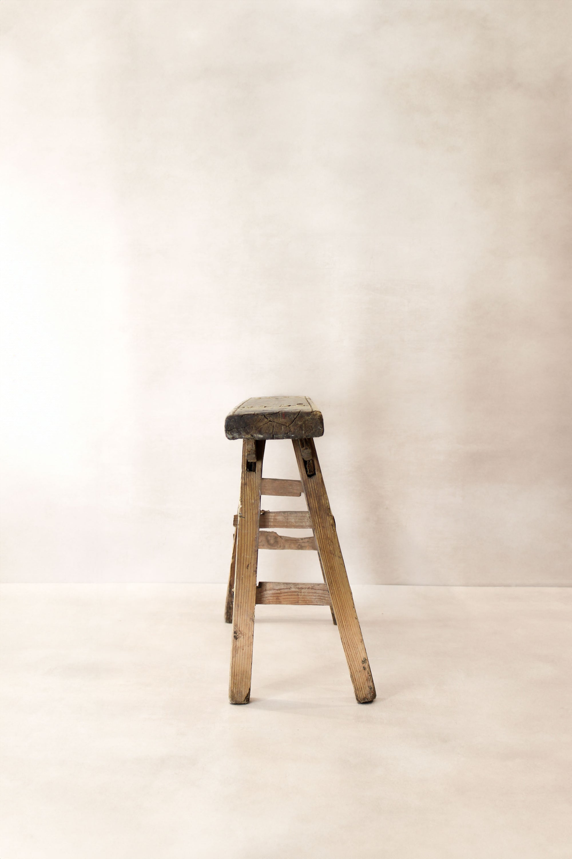 Antique Rustic Elm Bench 08