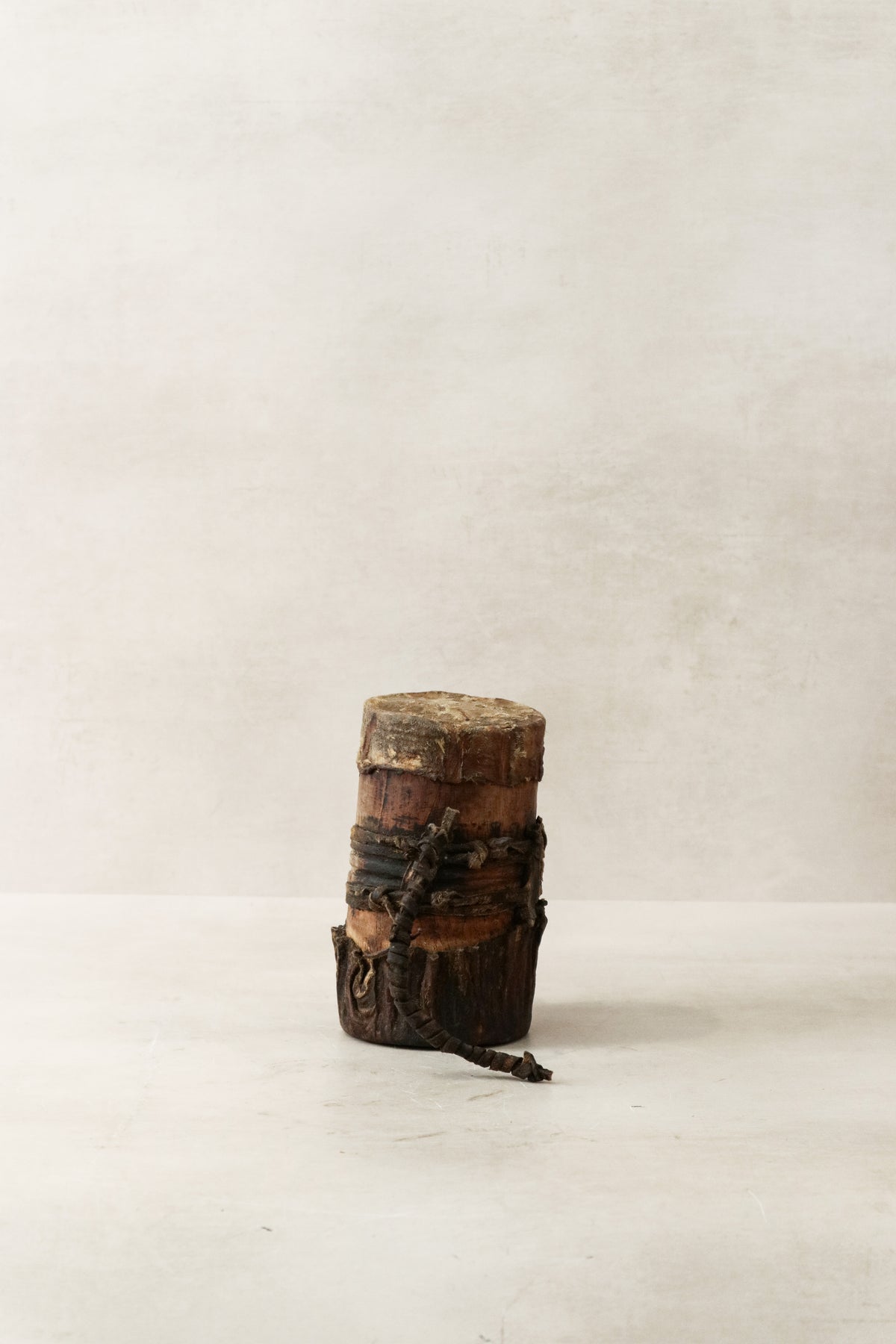 Turkana honey pot — detail of the aged patina