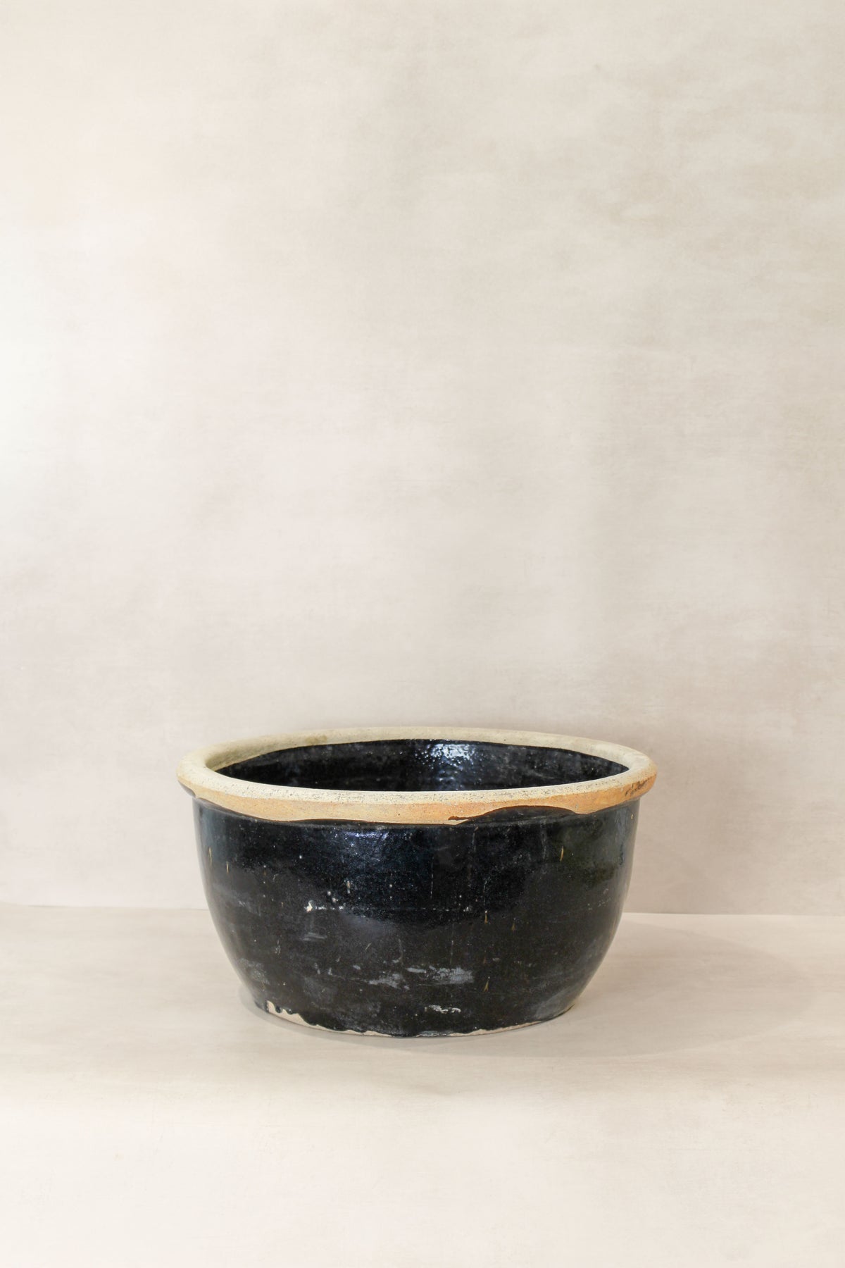 Wabi Sabi Antique Dark Glazed Terracotta Bowl - ODB 01