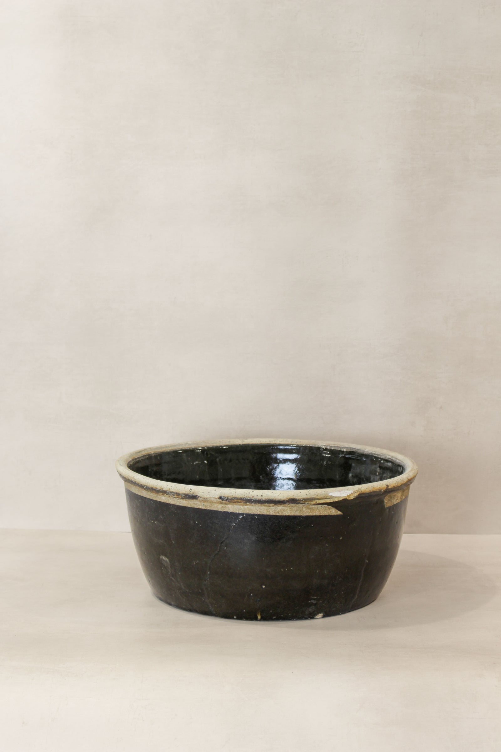 Wabi Sabi Antique Dark Glazed Terracotta Bowl - ODB 02