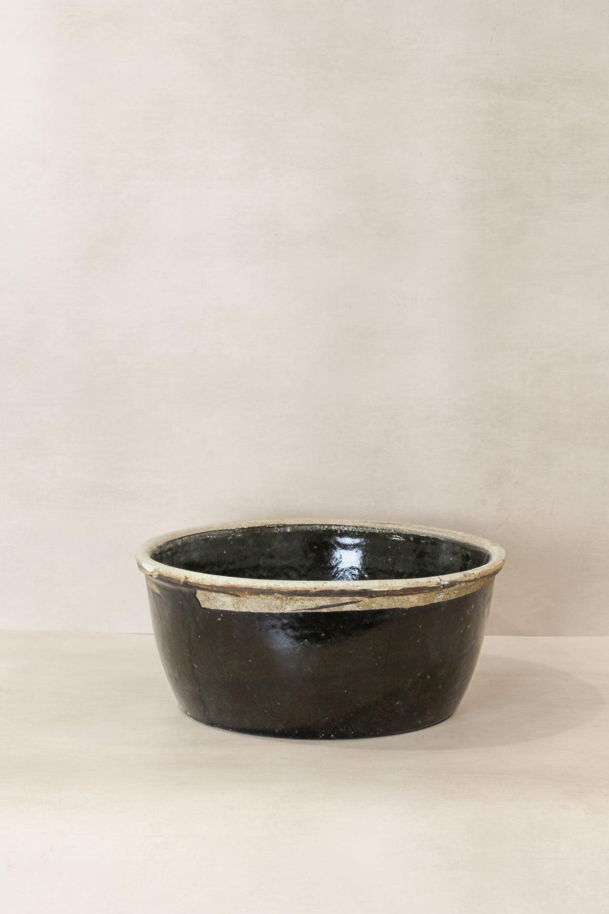 Wabi Sabi Antique Dark Glazed Terracotta Bowl - ODB 02