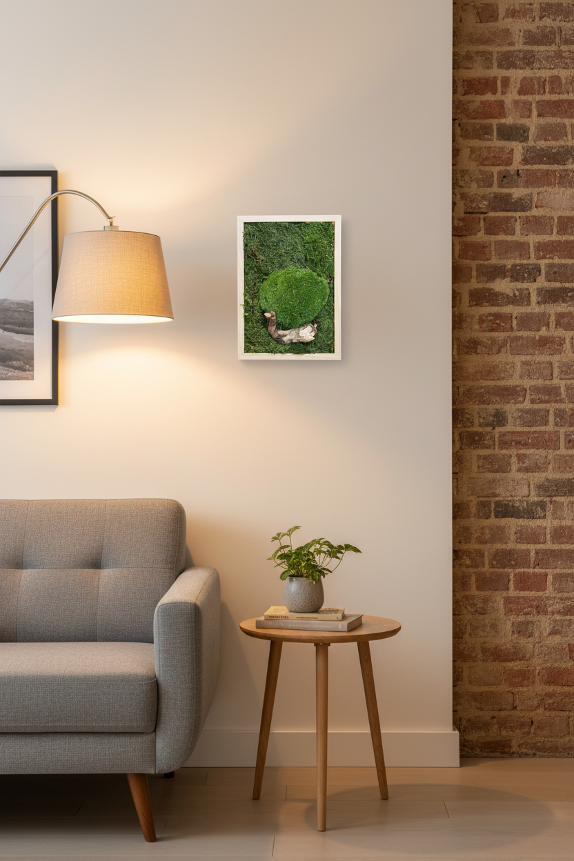 Preserved Moss Art (Wooden Frame)