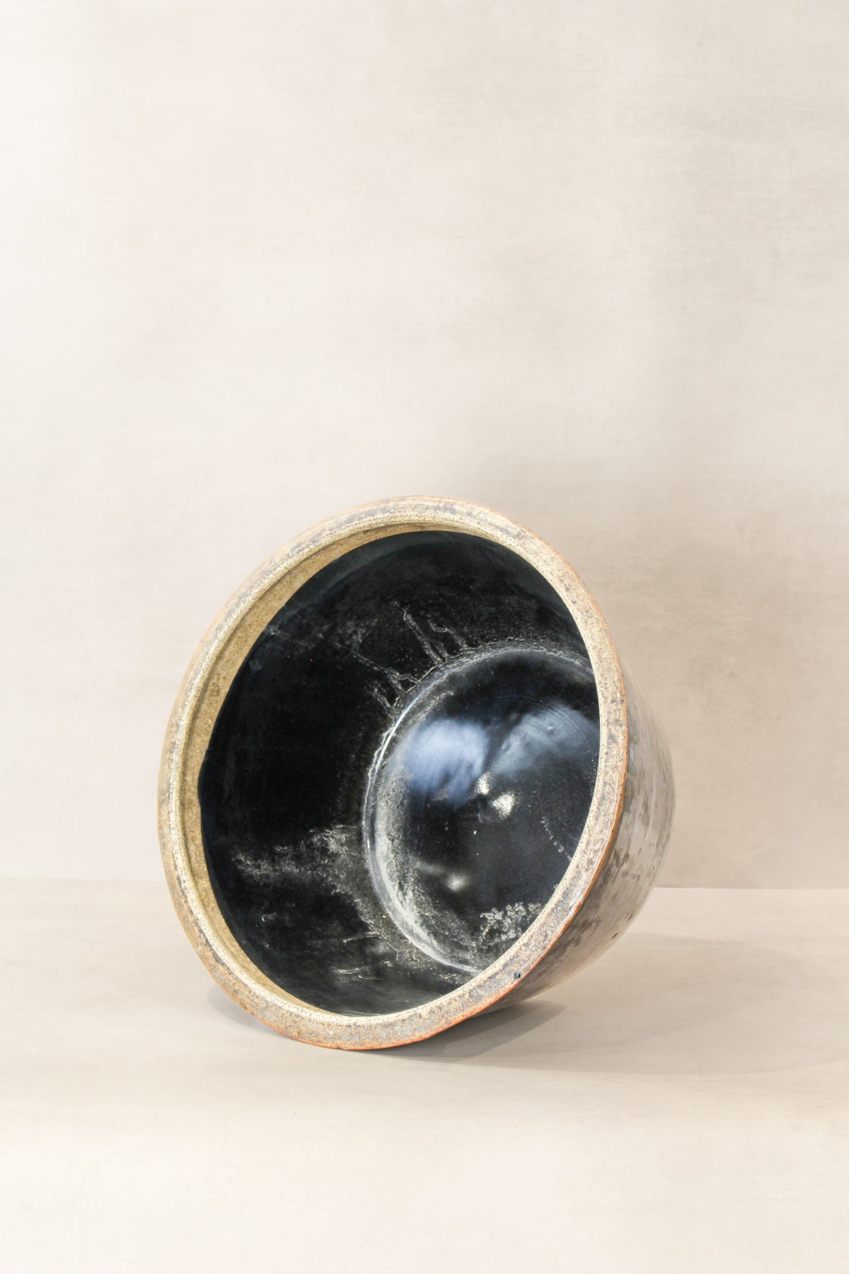 Wabi Sabi Antique Dark Glazed Terracotta Bowl - ODB 04