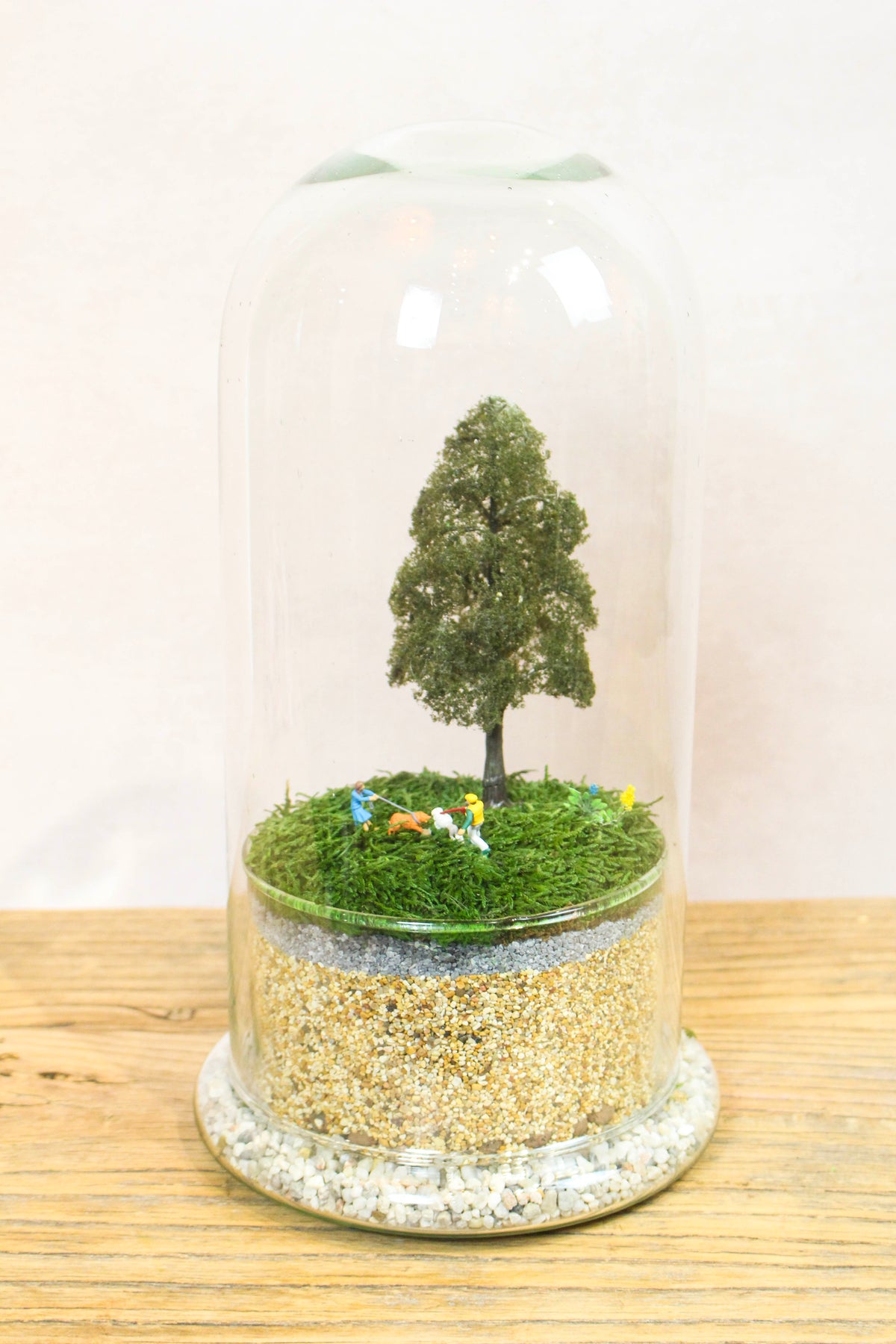 Tall Terrarium Scene (Walking the Dog)