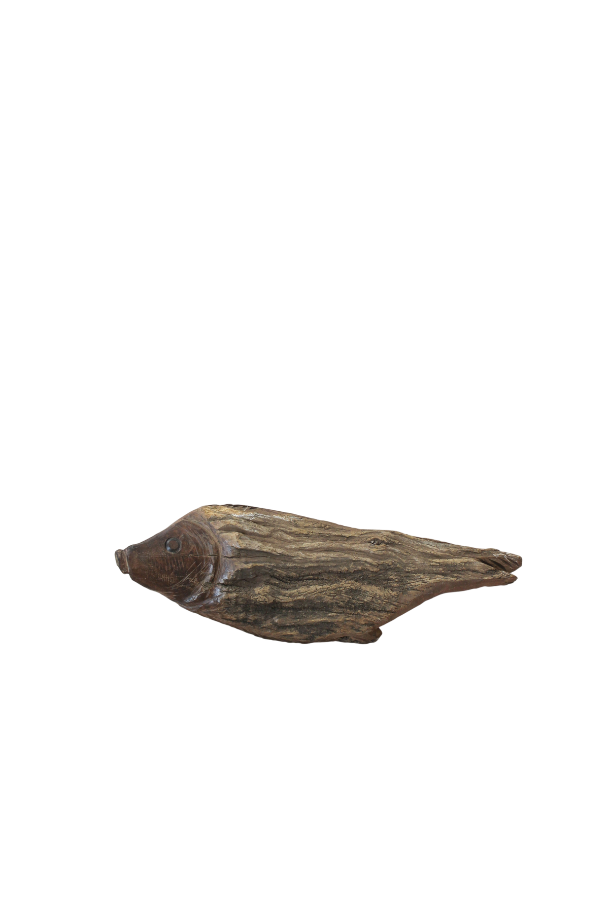 Driftwood Hand Carved Fish - (13.2)