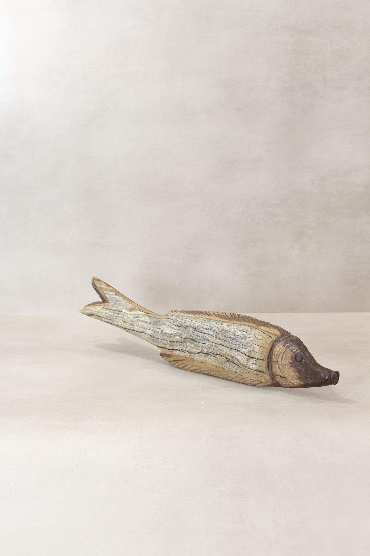 Driftwood Hand Carved Fish - (13.3)