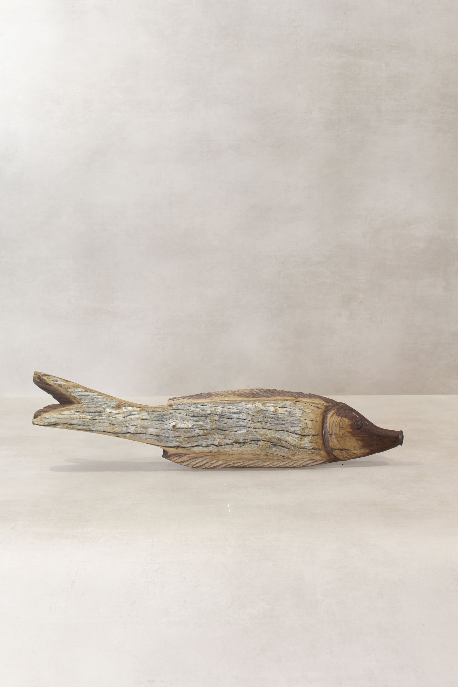 Driftwood Hand Carved Fish - (13.3)