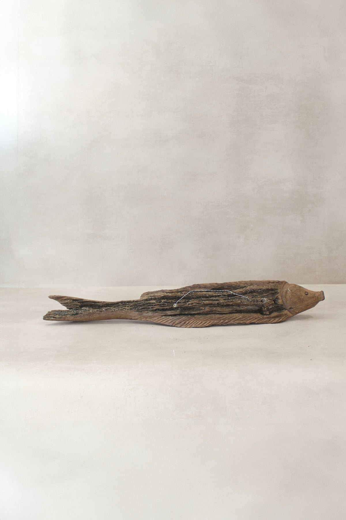 Driftwood Hand Carved Fish - (15.1)