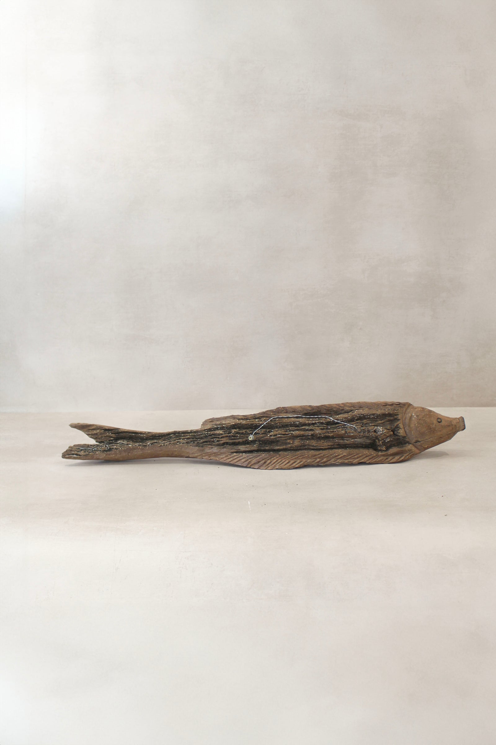 Driftwood Hand Carved Fish - (15.1)