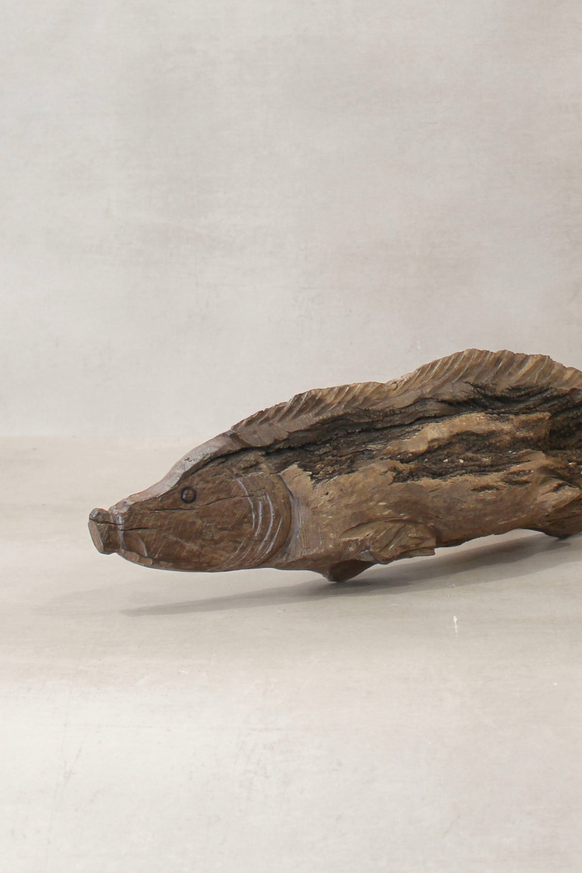 Driftwood Hand Carved Fish - (14.2)