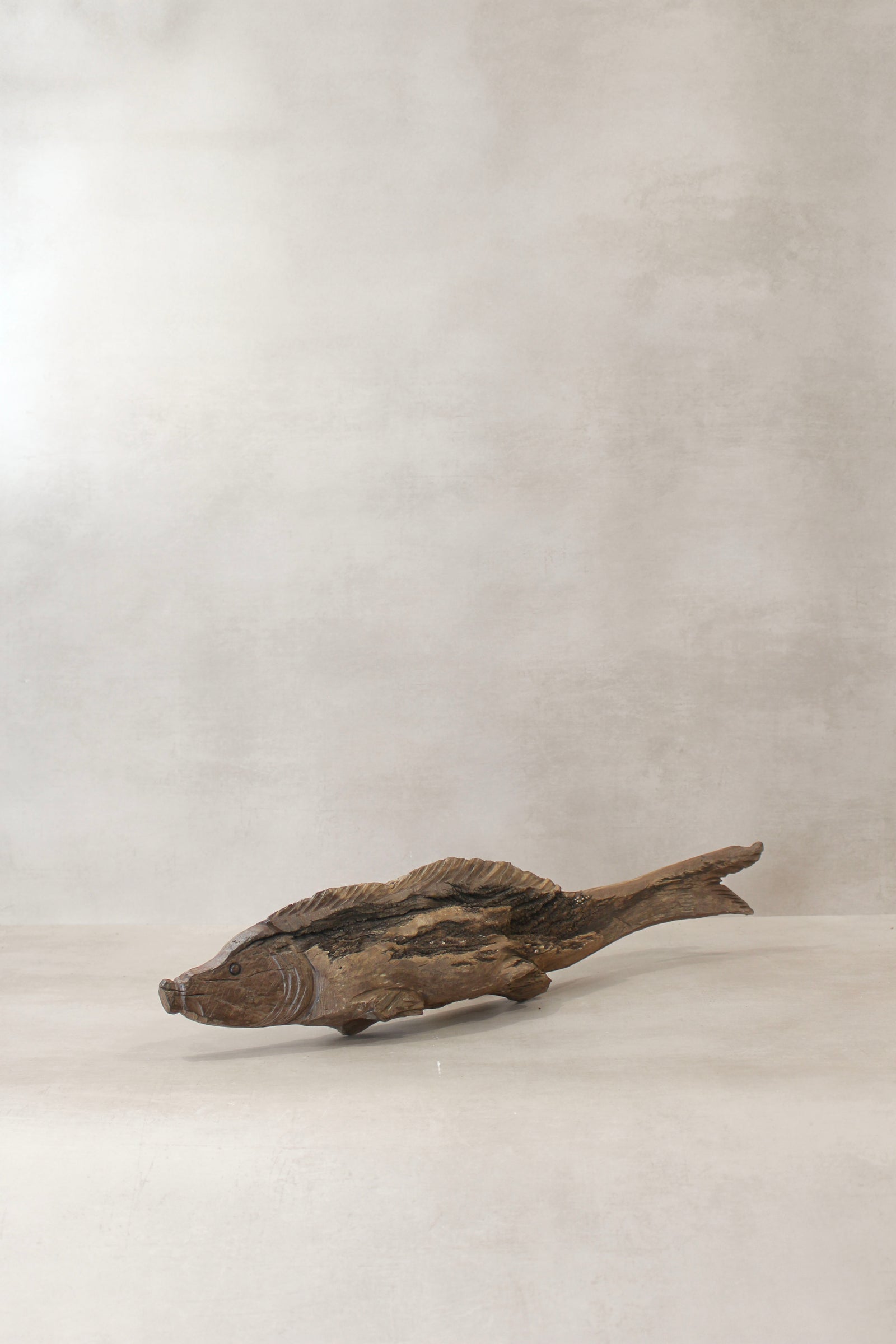 Driftwood Hand Carved Fish - (14.2)