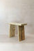 Vintage Rustic Square Elm Wood Stool - No 9