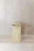 Vintage Rustic Square Elm Wood Stool - No 10