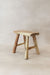Vintage Rustic Elm Wood Stool - Small - No 20