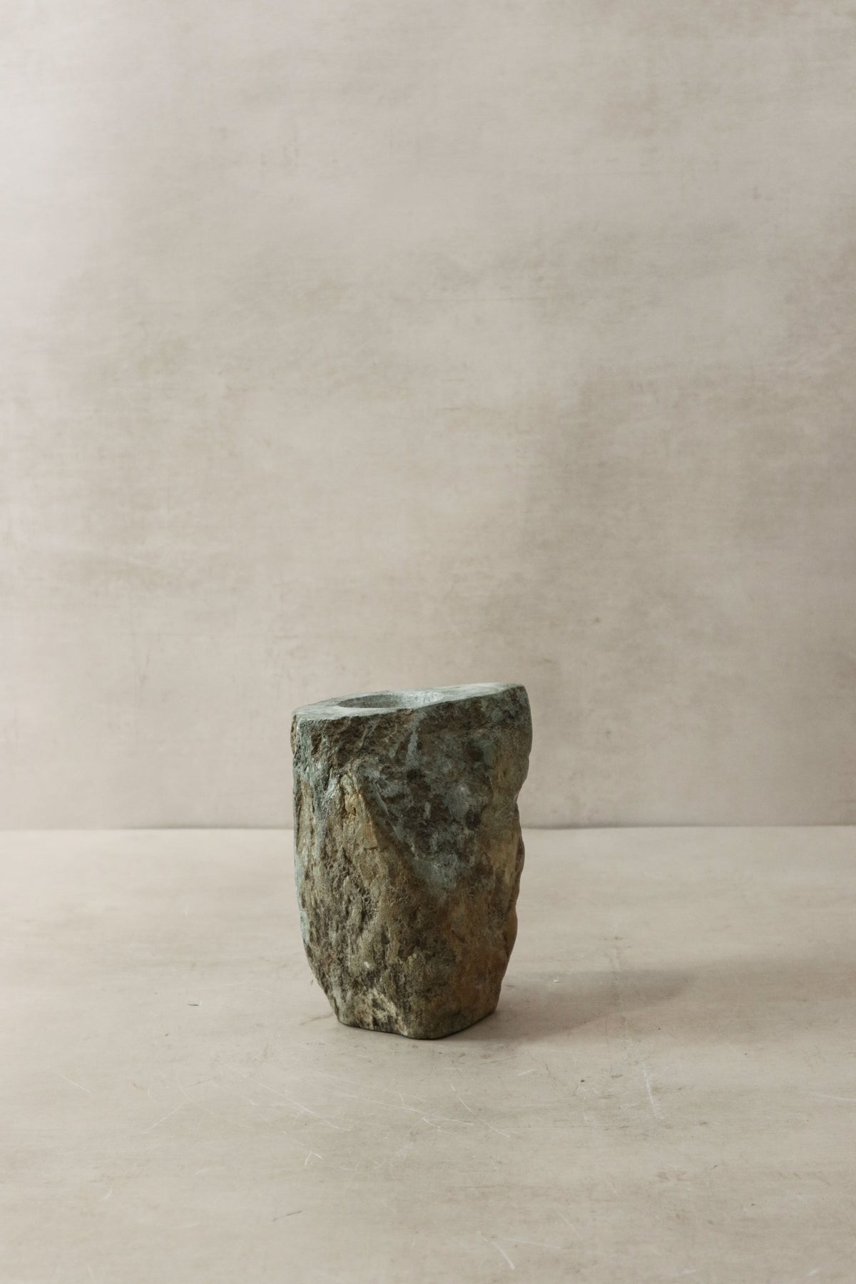 Natural Rough Edge Stone Candle Holder - 98.4