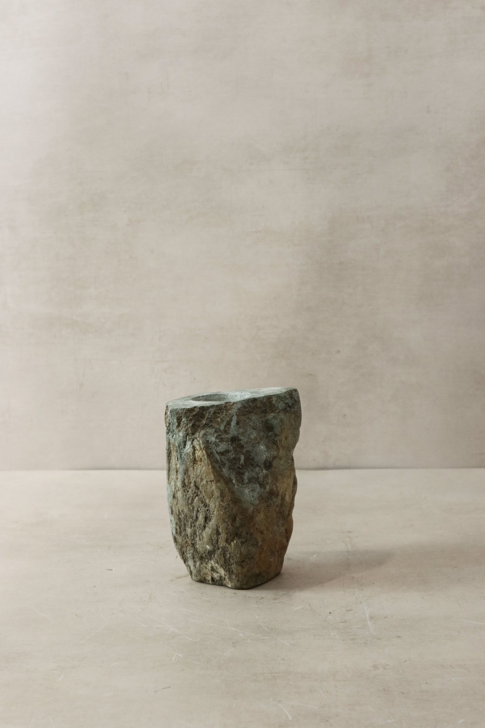 Natural Rough Edge Stone Candle Holder - 98.4