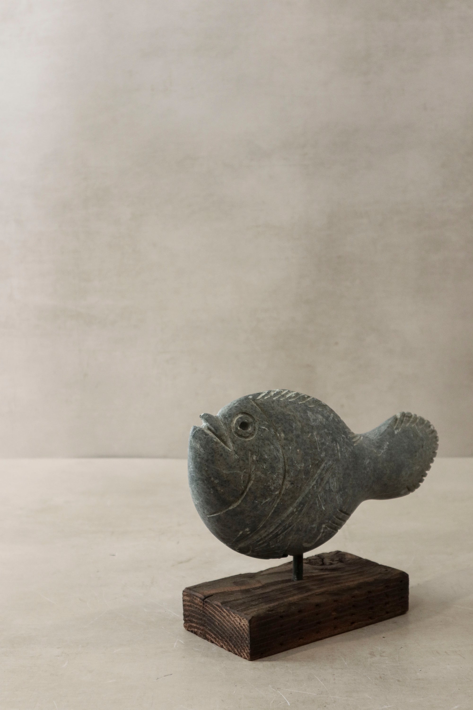 Stone Fish Sculpture - Zimbabwe - 29.1