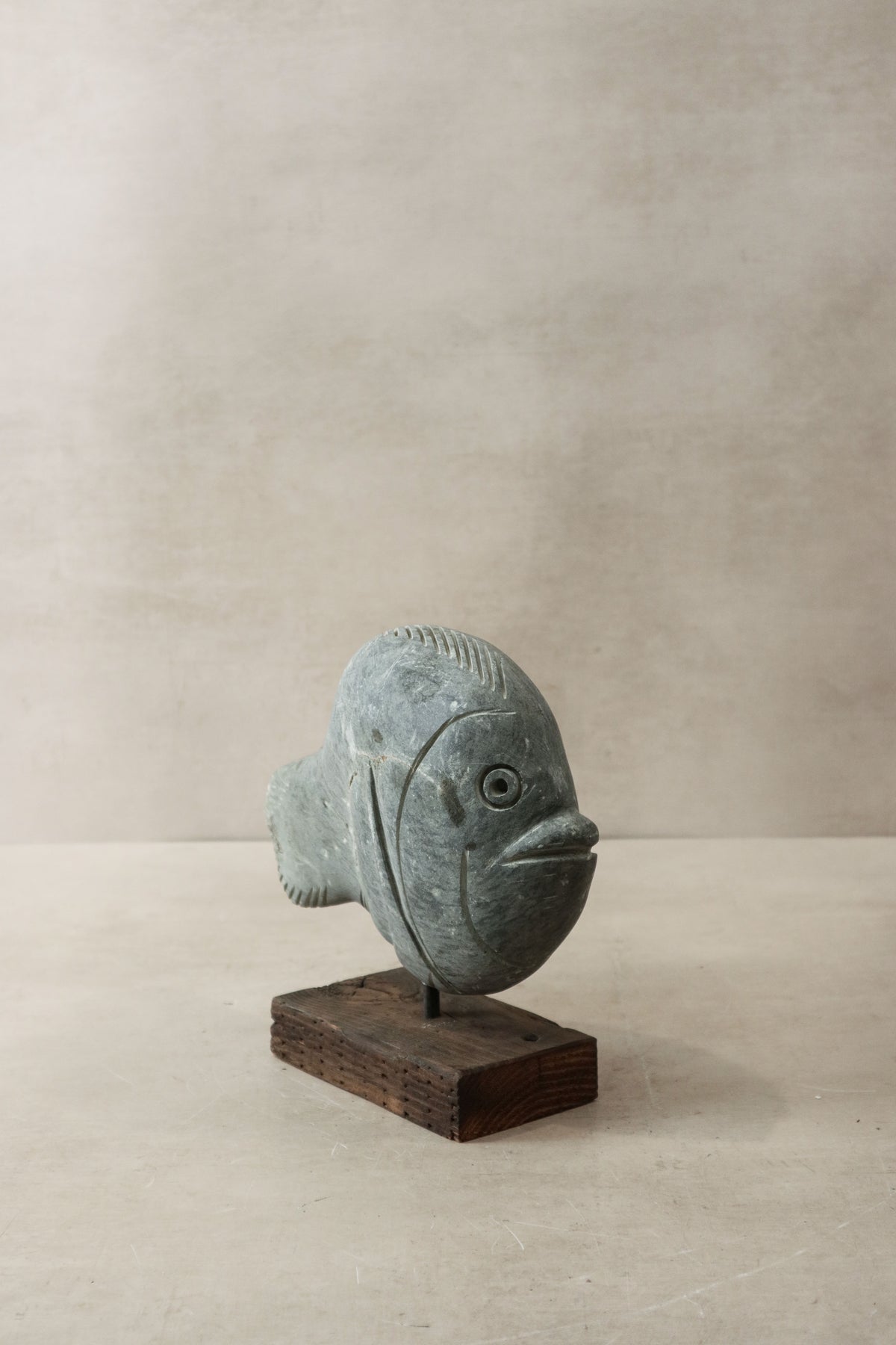 Stone Fish Sculpture - Zimbabwe - 31.1