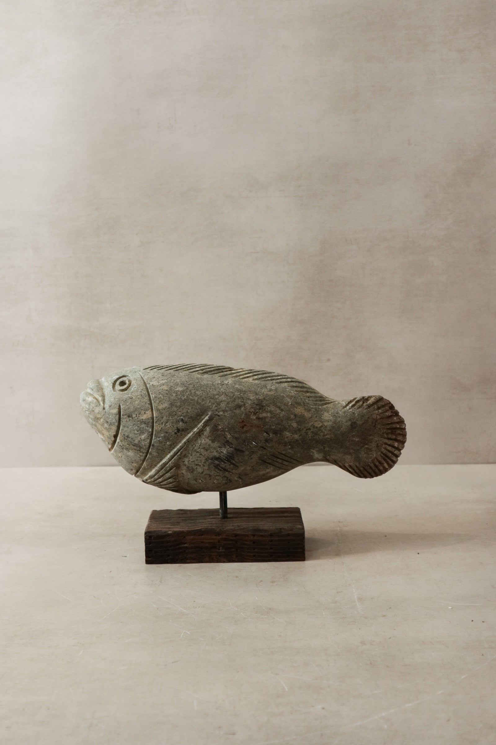 Stone Fish Sculpture - Zimbabwe - 32.1
