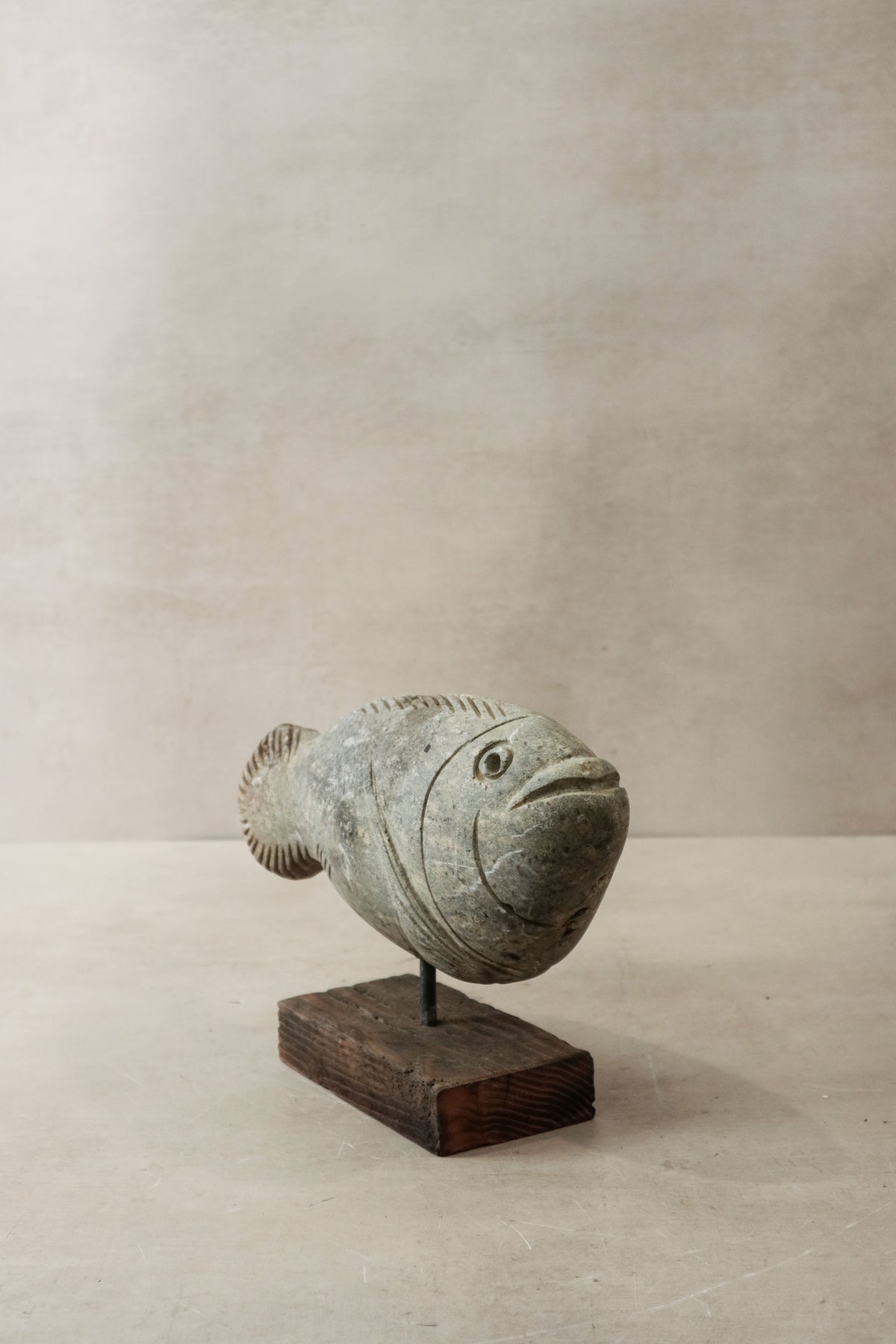 Stone Fish Sculpture - Zimbabwe - 32.1