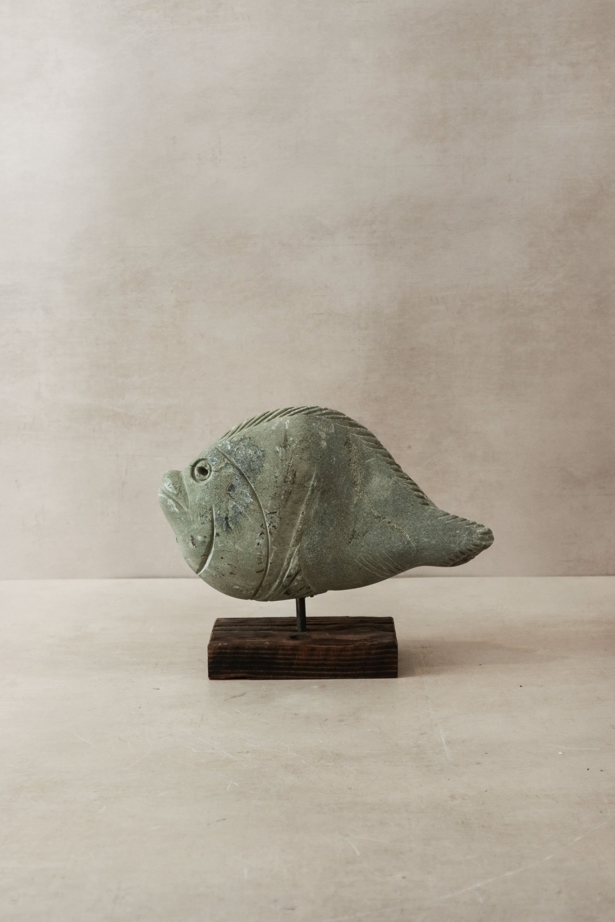 Stone Fish Sculpture - Zimbabwe - 31.3