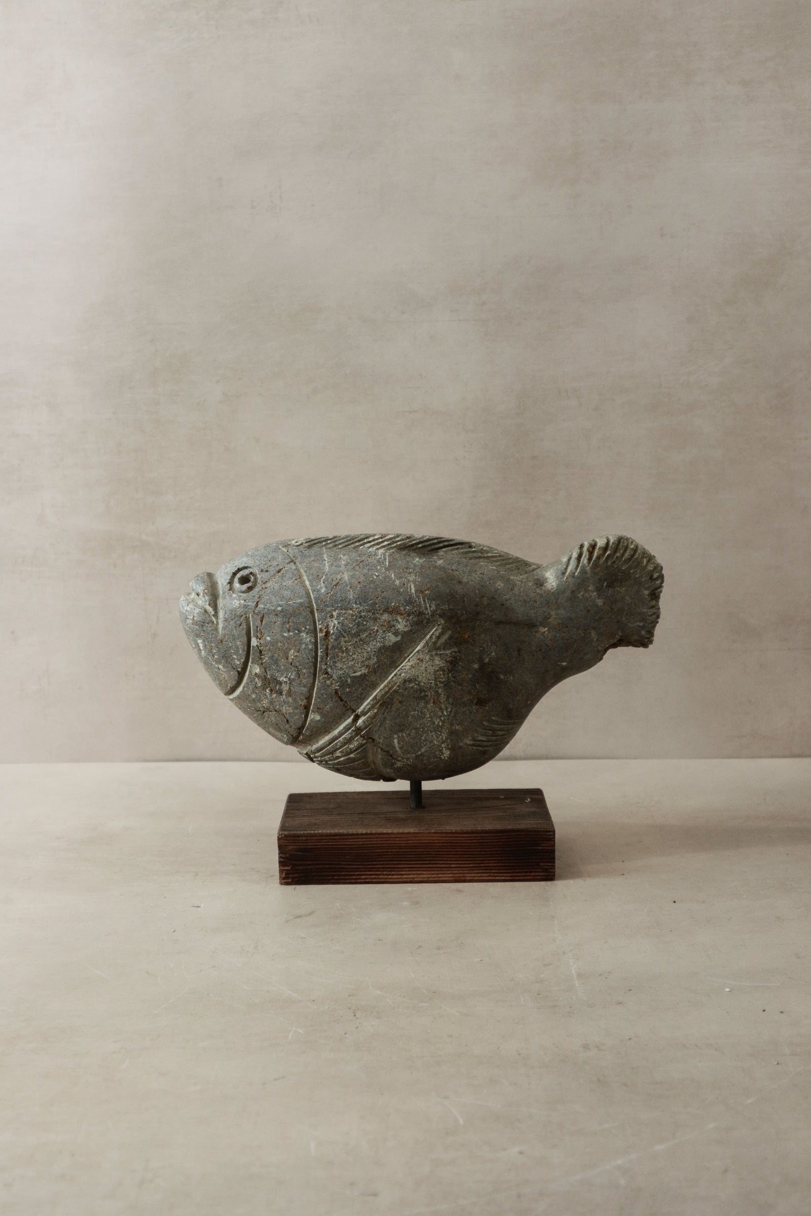 Stone Fish Sculpture - Zimbabwe - 33.1