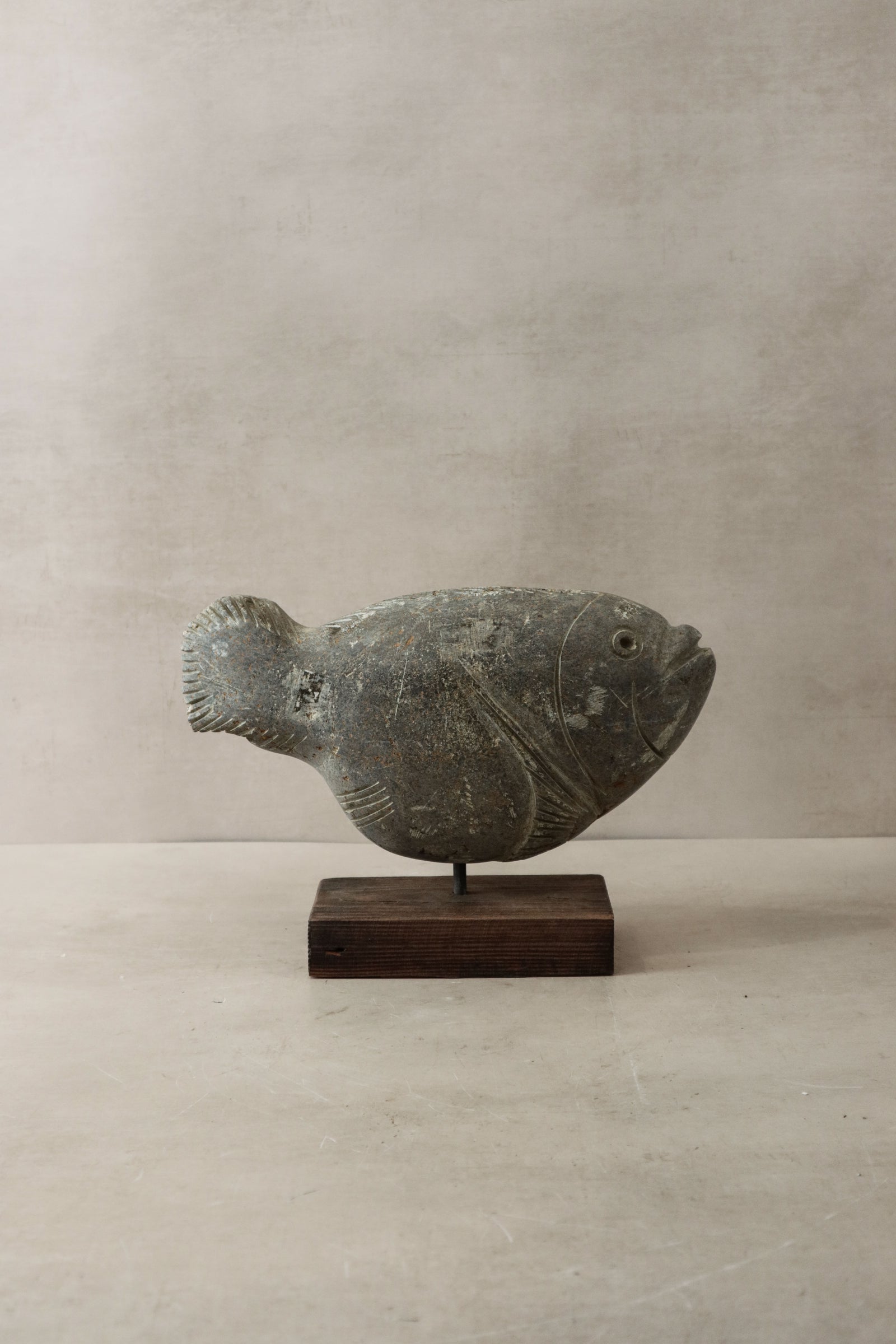 Stone Fish Sculpture - Zimbabwe - 33.1