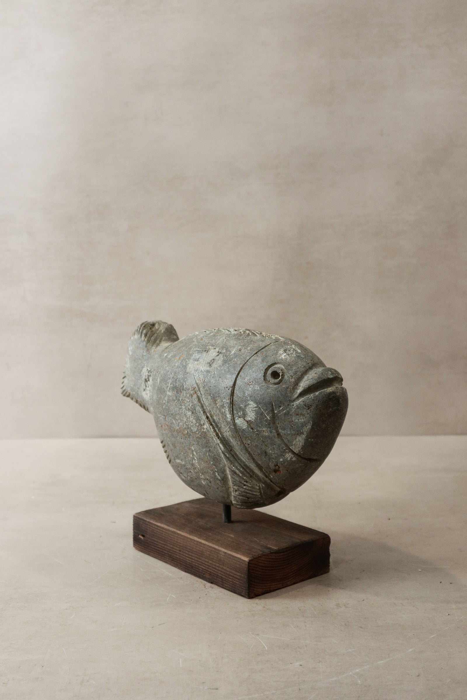 Stone Fish Sculpture - Zimbabwe - 33.1