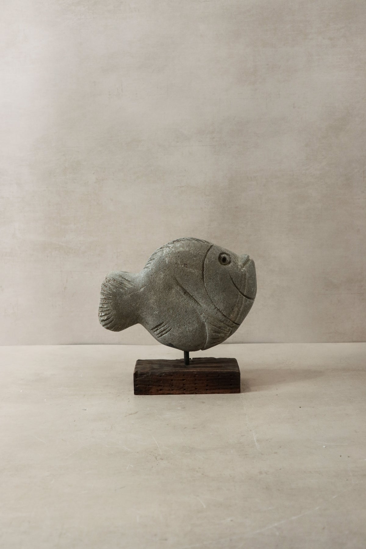 Stone Fish Sculpture - Zimbabwe - 31.6