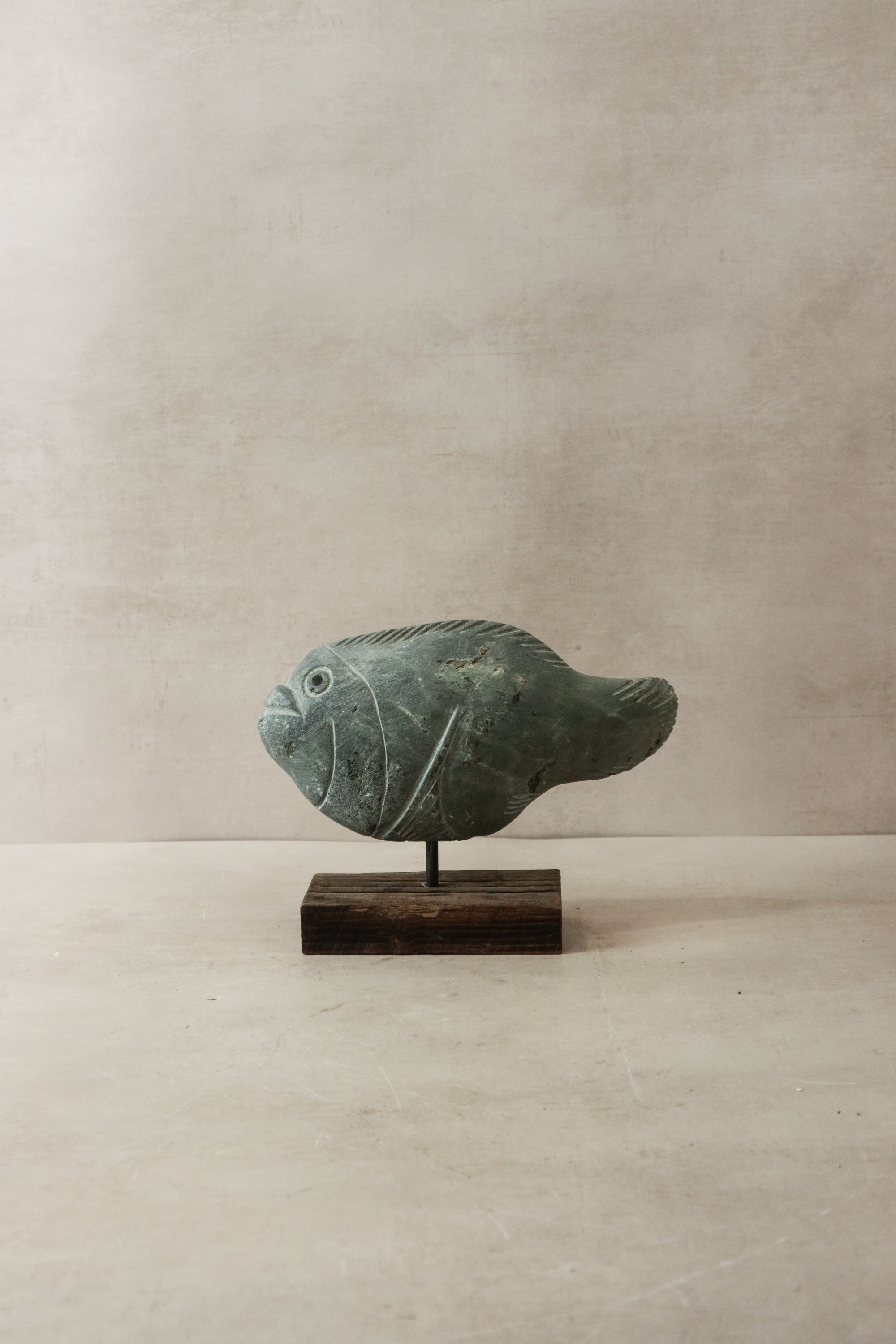 Stone Fish Sculpture - Zimbabwe - 30.3