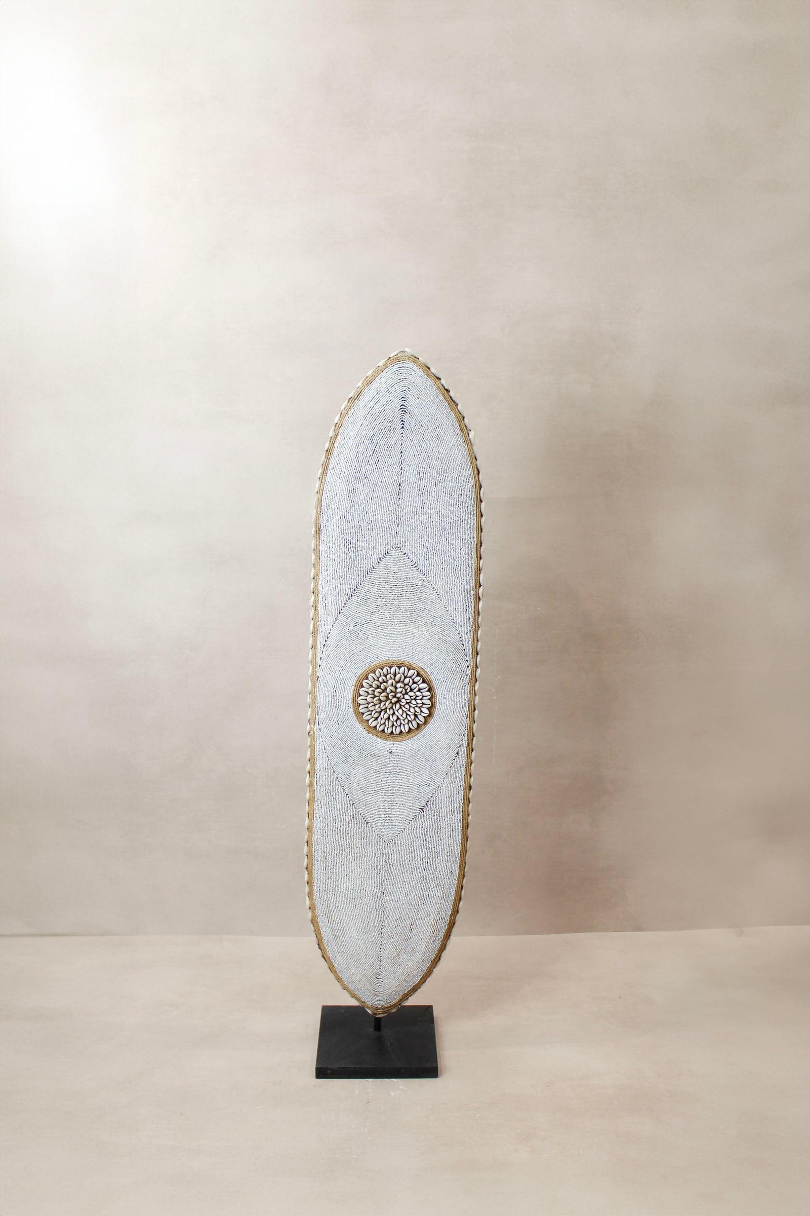 Cameroon Beaded Shield - Large Oblong -  BC02