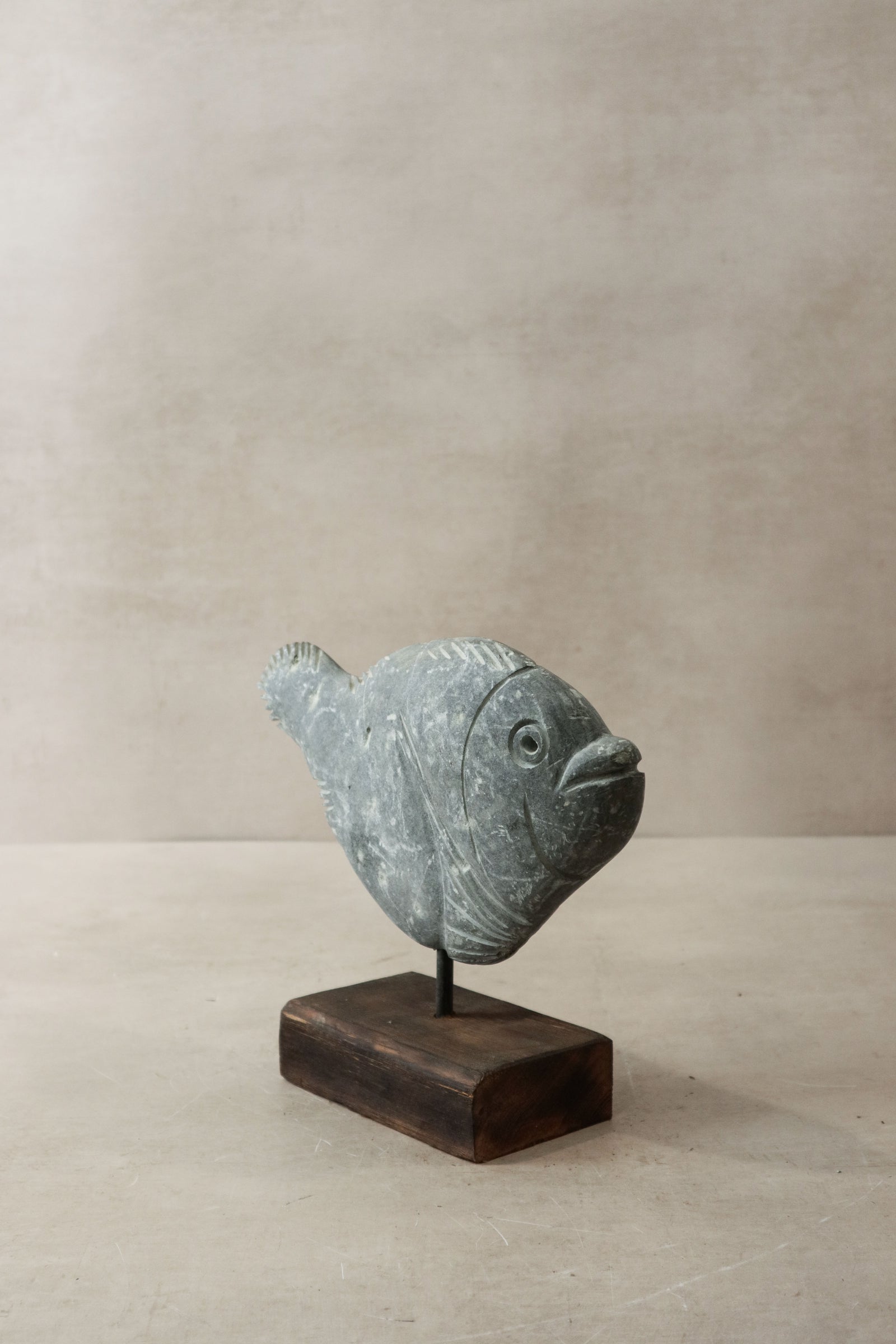 Stone Fish Sculpture - Zimbabwe - 30.4