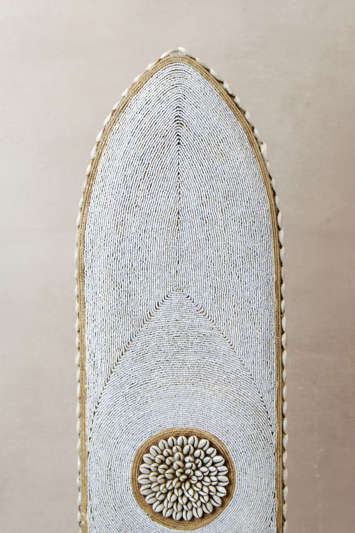 Cameroon Beaded Shield - Large Oblong -  BC02