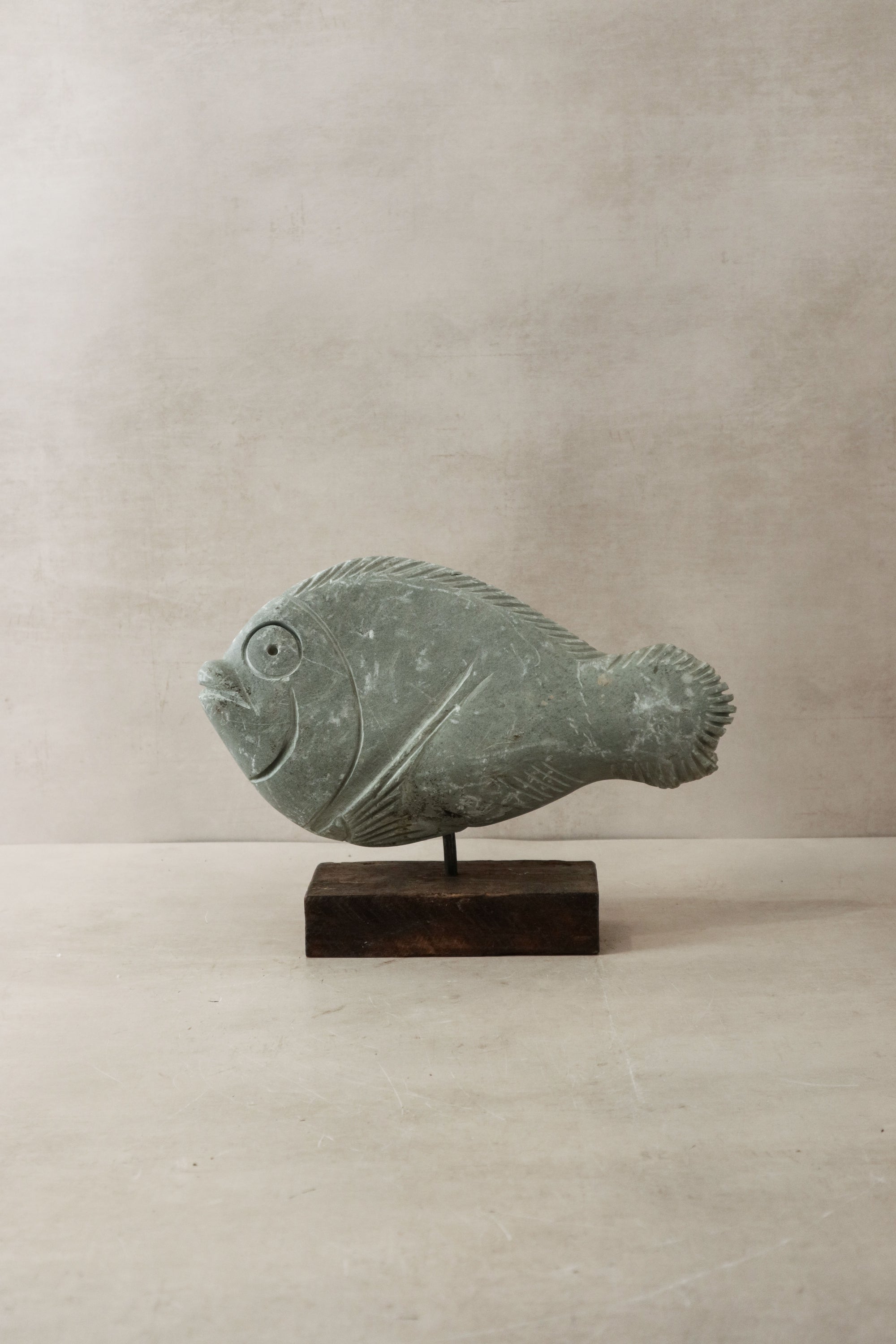 Stone Fish Sculpture - Zimbabwe - 33.2