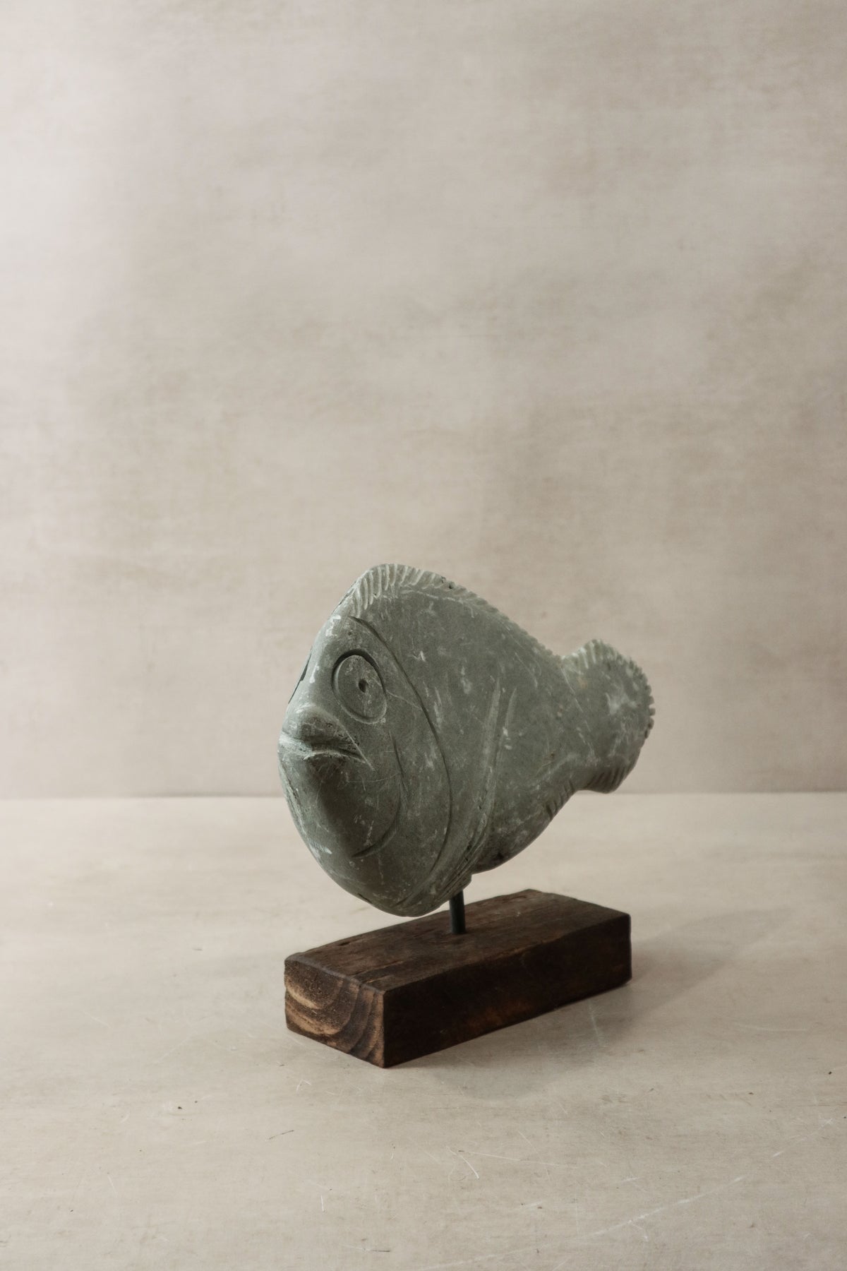 Stone Fish Sculpture - Zimbabwe - 33.2