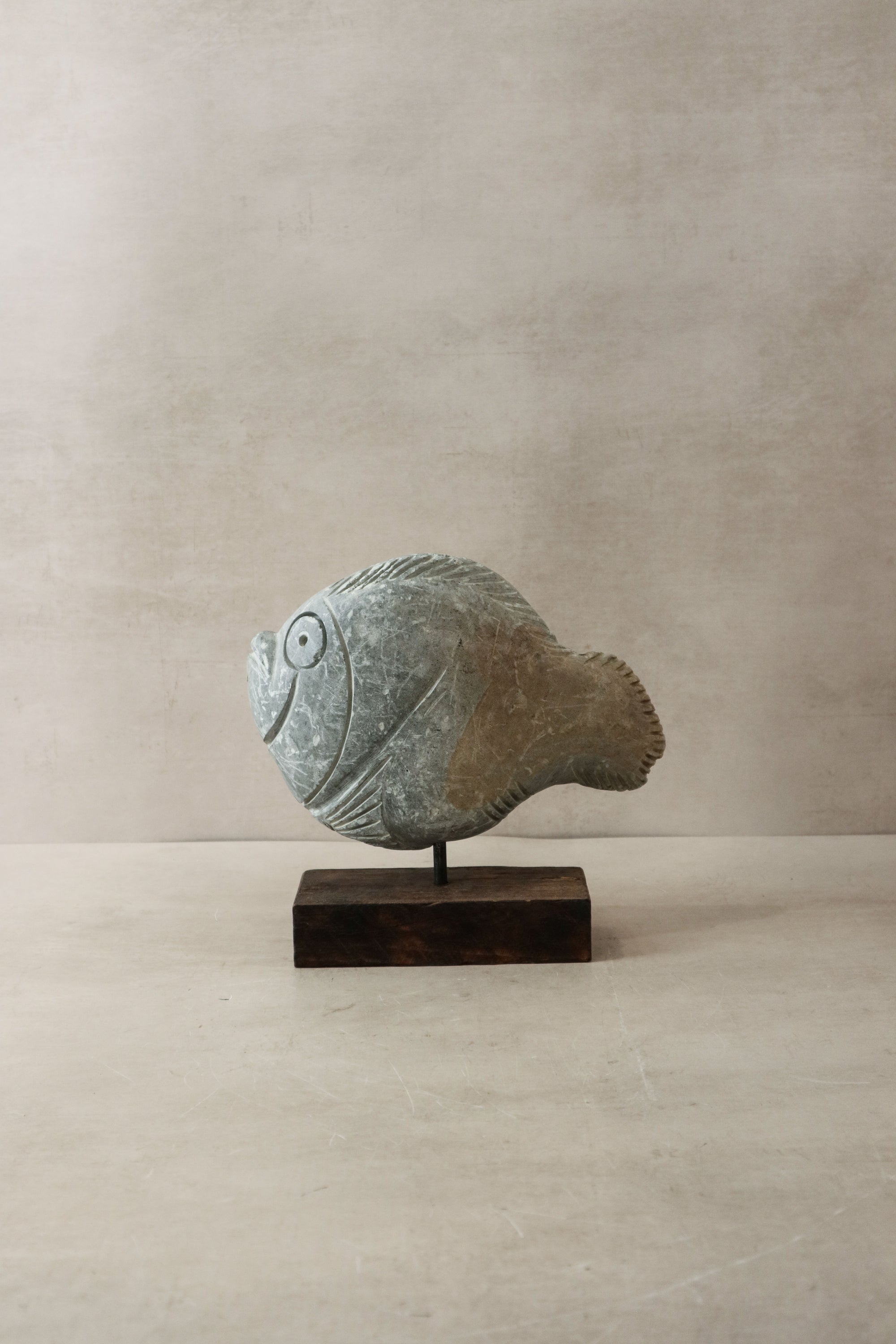 Stone Fish Sculpture - Zimbabwe - 33.4