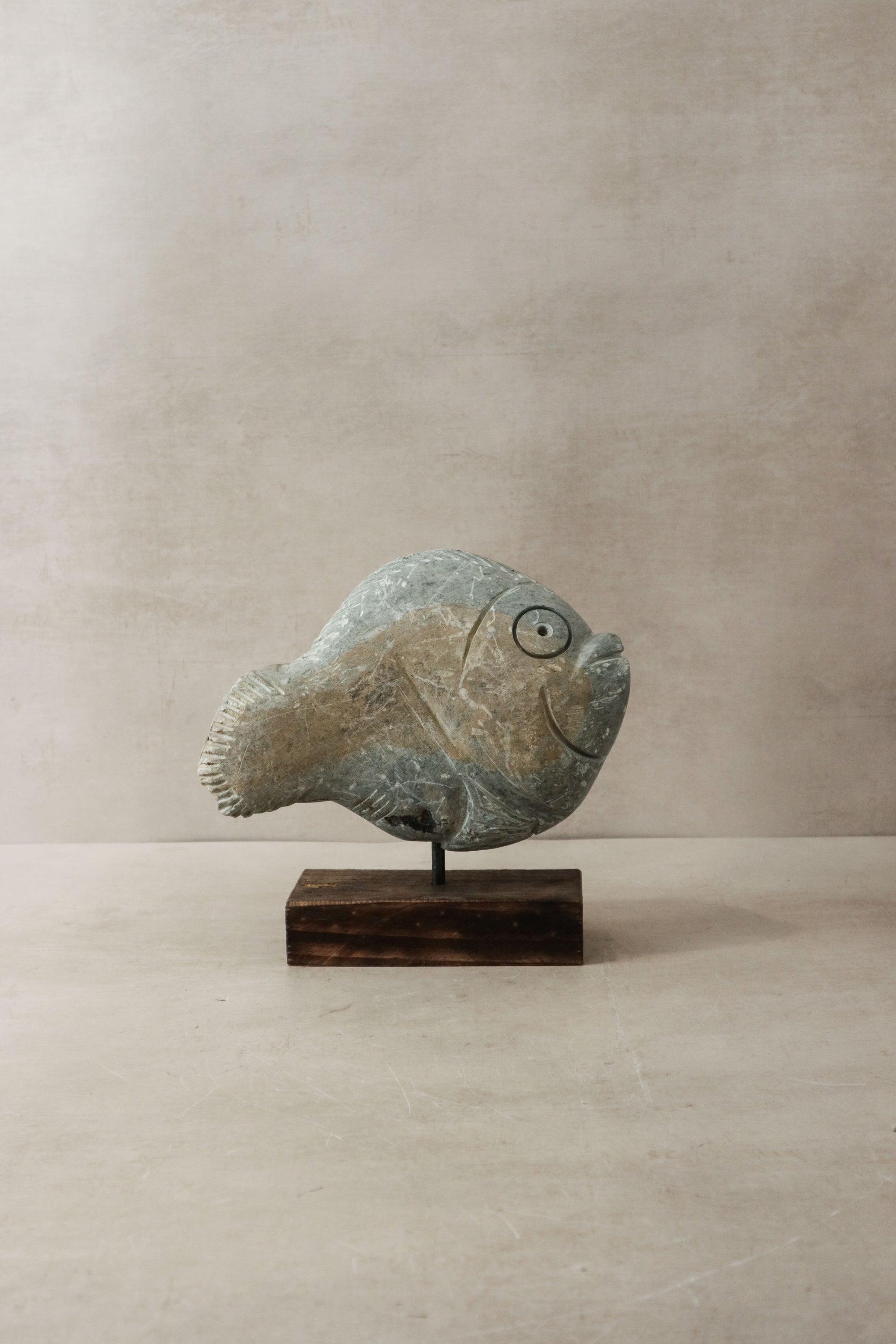 Stone Fish Sculpture - Zimbabwe - 33.4
